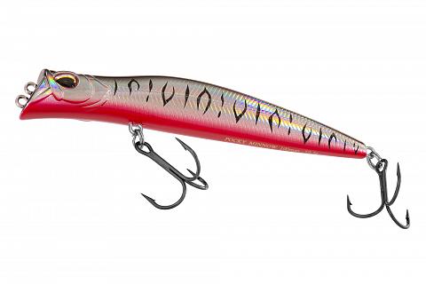 Фото воблер kyoda pocky minnow-100f, длина 100 мм, вес 10,5  гр, цвет p1039 заглубление 0 - 0,2 м.