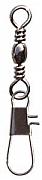 Фото вертлюг с карабином barrel swivel with interlock snap, цвет black nikel, размер 05 (100шт.)