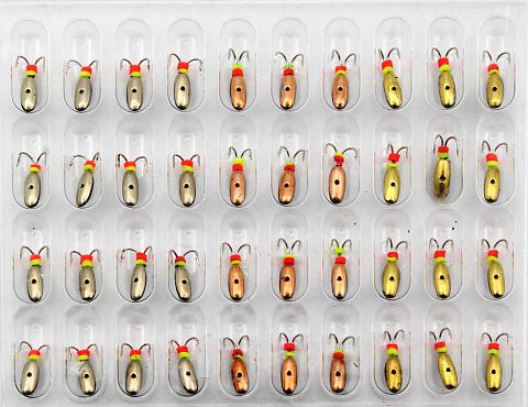 Фото мормышка паяная "рвс" "коза" тип 2-111, крючок mustad /40 шт/