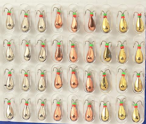 Фото мормышка паяная "рвс" "коза" тип 2-120, крючок mustad /40 шт/