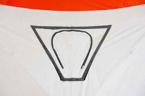 Фото палатка куб "condor" зимняя утепленная 1,8 х 1,8 х 1,95  оранжевый/белый