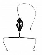 Фото донная снасть с кормушкой  вес 30 гр