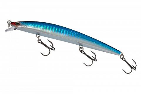 Фото воблер kyoda blade minnow-120f, длина 120 мм, вес 12 гр, цвет p299 заглубление 0.3 - 0.6 м.
