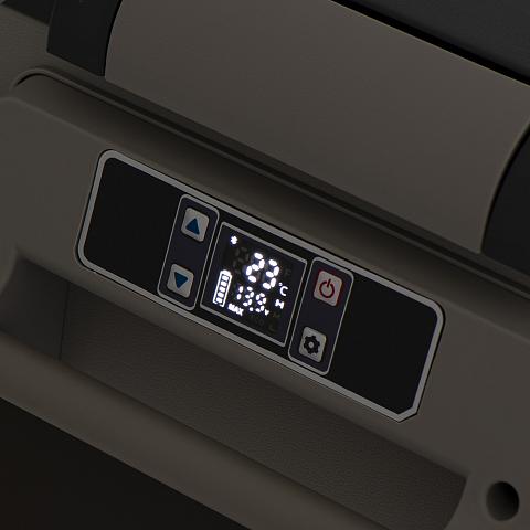 Фото автохолодильник kyoda cf45h, двухкамерный, объем 45 л, вес 12,9 кг