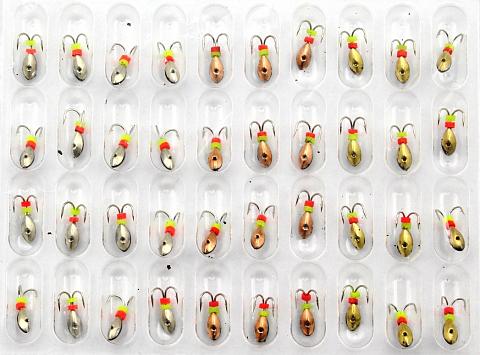 Фото мормышка паяная "рвс" "коза" тип 2-105, крючок mustad /40 шт/