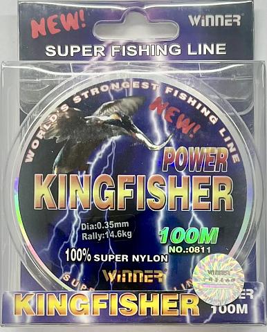 Фото power kingfisher  winner d-0,35 мм, l-100 м, цвет светло-коричневый (10 шт)