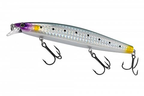 Фото воблер kyoda spotlight minnow-125f, длина 12,5 см, вес 22 гр, цвет p94-1, заглубление 0,5-0,8 м.